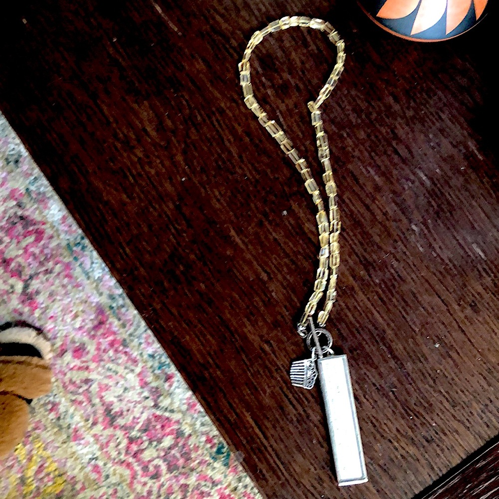 Bead charm necklace